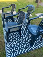 4 stevige stapelbare tuinstoelen, Tuin en Terras, Tuinstoelen, Ophalen, Zo goed als nieuw, Kunststof