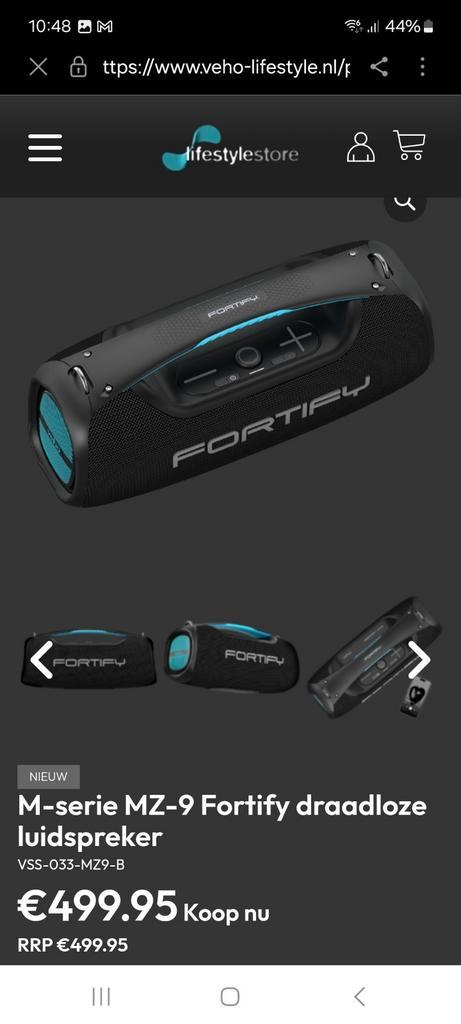 Veho MZ-9 Fortify 100W Bluletooth-Speaker [NIEUW in doos], Audio, Tv en Foto, Luidsprekers, Nieuw, Ophalen of Verzenden