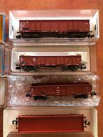 4 stortgoed wagons, Gelijkstroom, Fleischmann, Wagon, Ophalen of Verzenden