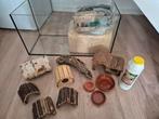 Hamsterhok glas hamsterscaping 35 x 80 x 40 cm, Dieren en Toebehoren, Gebruikt, 75 tot 110 cm, Ophalen, Minder dan 60 cm