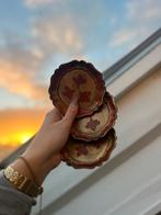 Drie Vintage Florentijnse houten onderzetters, Ophalen of Verzenden, Glas of Kopje