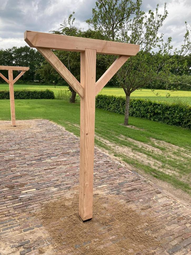 Waslijnpalen douglas hout nostalgie reclamepalen, Tuin en Terras, Palen, Balken en Planken, Nieuw, Palen, Ophalen of Verzenden