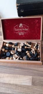 Houten sigarenkistje Elisabeth Bas, Ophalen of Verzenden, Gebruikt, Tabaksdoos of Verpakking