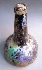 Om 1700-1725 Groot Model Bolle Wijnfles Kattekop Fles, Ophalen of Verzenden