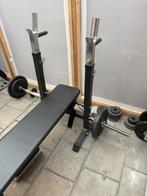 Benchset met dumbells, Ophalen, Zo goed als nieuw, Benen, Dumbbell