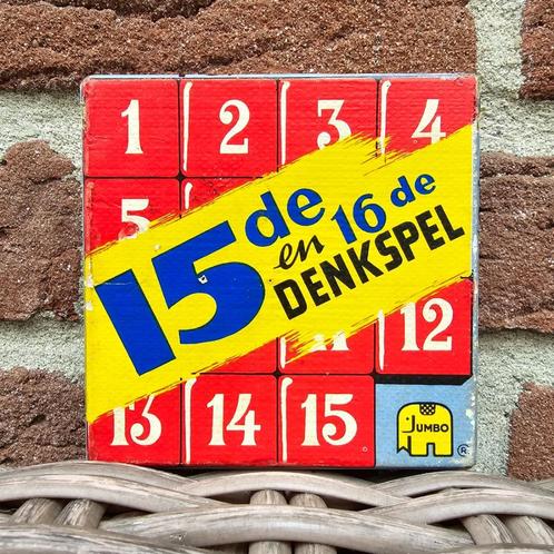 Vintage spel - 15de en 16de Denkspel, Hobby en Vrije tijd, Denksport en Puzzels, Gebruikt, Overige typen, Ophalen of Verzenden
