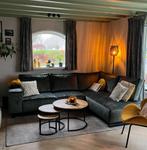 Groene hoekbank, Huis en Inrichting, Banken | Bankstellen, Ophalen, Gebruikt, Hoekbank, Stof