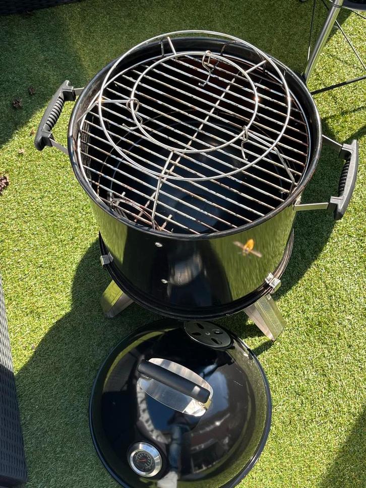 Weber Kettle BBQ + Barbecook Rookton - Nieuw huisje nodig, Tuin en Terras, Houtskoolbarbecues, Gebruikt, Ophalen