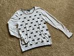 Leo & Ugo fijne trui ecru met strik zwart mt. 1 (Xs/s), Kleding | Dames, Wit, Ophalen of Verzenden, Zo goed als nieuw, Maat 36 (S)