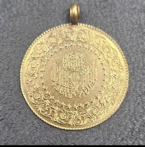 22K Gouden Turkse munten 10,73gr, Sieraden, Tassen en Uiterlijk, Kettingen, Nieuw, Goud, Ophalen of Verzenden