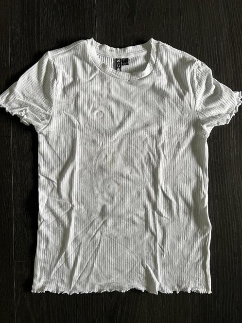 Wit shirt maat S, Kleding | Dames, T-shirts, Zo goed als nieuw, Maat 38/40 (M), Wit, Korte mouw, Ophalen of Verzenden
