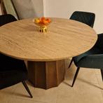 Eettafel  Bruin Travertin 120cm, Huis en Inrichting, Ophalen of Verzenden, Zo goed als nieuw, Rechthoekig, 100 tot 150 cm