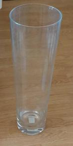 conische cilindervaas , zwaar dik glas, volgnr 8, Huis en Inrichting, Overige kleuren, 50 tot 75 cm, Ophalen of Verzenden, Glas