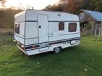 Nette Bürstner 3551 caravan met voortent, Caravans en Kamperen, Caravans, Vast bed, Kachel, Bedrijf, Treinzit