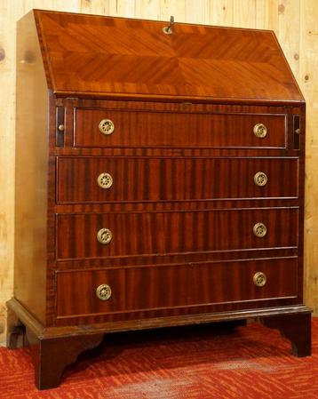 Engels mahonie Klepbureau Secretaire Bureau laden kast desk beschikbaar voor biedingen