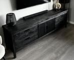 Zwart tv meubel. Zo goed als nieuw, Huis en Inrichting, Ophalen, Zo goed als nieuw, 25 tot 50 cm