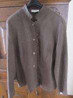 Mooi zomerjasje - donkerbruin - 100% ramie  - linnenachtig, Kleding | Dames, Bruin, Verzenden, Maat 42/44 (L), Deborah
