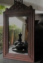 Klein oud kuif spiegeltje sober sleets Brocante landelijk, Antiek en Kunst, Ophalen of Verzenden