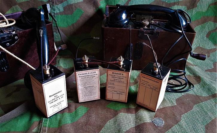 Repro Duitse Feldfernsprecher FF33 Element T30, Verzamelen, Militaria | Tweede Wereldoorlog, Landmacht, Overige typen, Duitsland
