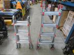 waku wienese trap/ladder telescoopladder vouwladder multi, Doe-het-zelf en Verbouw, Ladders en Trappen, Gebruikt, Ophalen of Verzenden