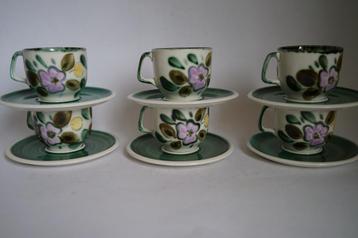 Vintage Boch belgium In the mood 6x kop & schotel zgan '60. beschikbaar voor biedingen