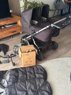 Tweeling kinderwagen van Mountainbuggy,  meegroei stoeltjes, Gebruikt, Zonnekap, Ophalen, Overige merken