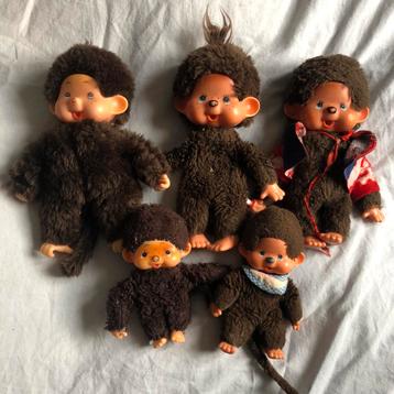 Vintage Monchhichi aapjes beschikbaar voor biedingen