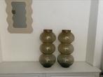 2 mooie bubbel vazen, Huis en Inrichting, Woonaccessoires | Vazen, Overige kleuren, 50 tot 75 cm, Ophalen of Verzenden, Glas