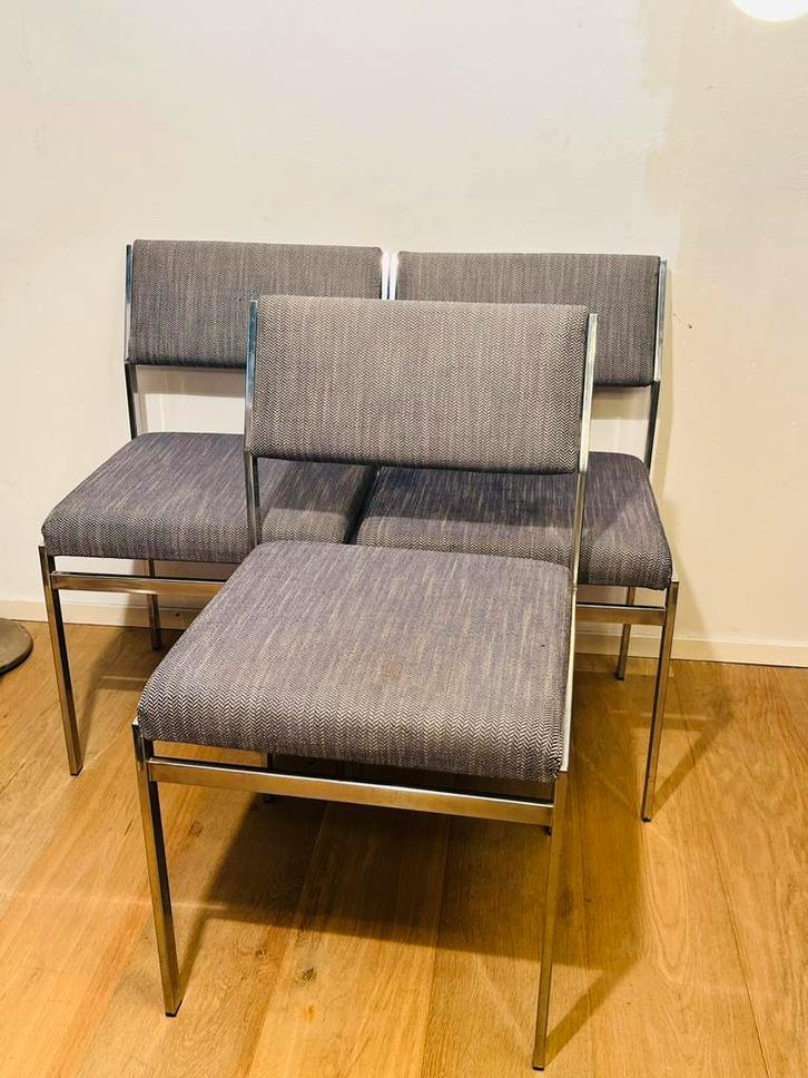 Cees Braakman – Pastoe 'SM07' eetkamerstoelen x 3, Antiek en Kunst, Antiek | Meubels | Stoelen en Banken, Ophalen of Verzenden