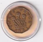 UK 3 Pence 1951 met randtikje, Verzenden, Overige landen, Losse munt