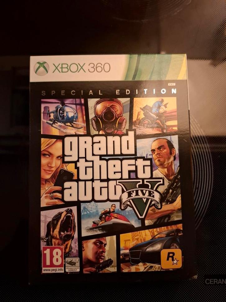 GTA 5 Special Edition Xbox 360 - Zo goed als nieuw!, Spelcomputers en Games, Games | Xbox 360, Zo goed als nieuw, Avontuur en Actie