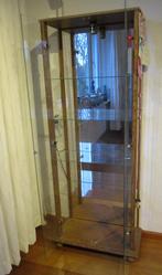 vitrine kast, Ophalen, Gebruikt, Eikenhout, 50 tot 100 cm