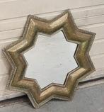 Bewerkte messing ster spiegel 67cm, Ophalen, Overige vormen, 50 tot 100 cm, Minder dan 100 cm