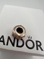 Pandora  bicolor bedel met gouden puntjes, Ophalen of Verzenden, Gebruikt, Zilver, Pandora