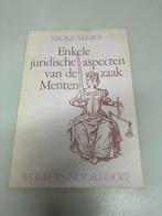 Enkele juridische aspecten van de zaak Menten, Ophalen of Verzenden, Tweede Wereldoorlog, Gelezen