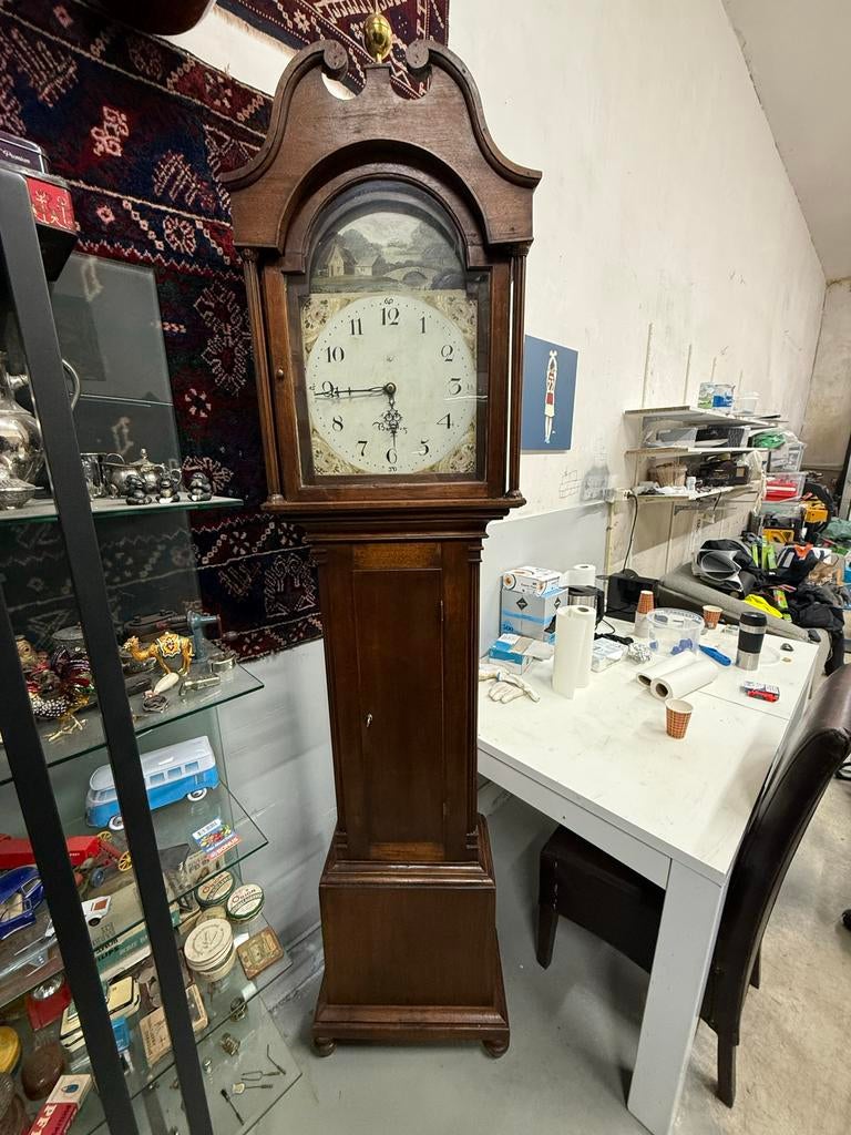 Antieke Staande Klok / Grootvaderklok - Restauratieproject, Ophalen of Verzenden