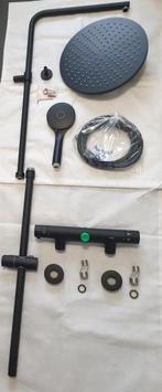 Opbouw Regendoucheset Huber met kraan 15cm Mat zwart. Nieuw!, Ophalen, Nieuw, Kraan