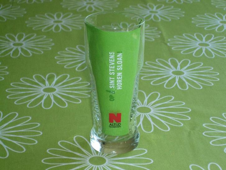 Grolsch glas Altijd Nijmegen - Sint Stevens horen sloan, Verzamelen, Biermerken, Zo goed als nieuw, Glas of Glazen, Grolsch, Ophalen of Verzenden