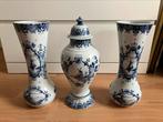 Te koop set antieke Delfts blauwe vazen, Antiek en Kunst, Antiek | Vazen, Ophalen