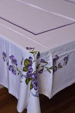 Groot retro vintage jaren 70 tafelkleed met 6 servetten, Huis en Inrichting, Keuken | Textiel, Ophalen of Verzenden, Zo goed als nieuw