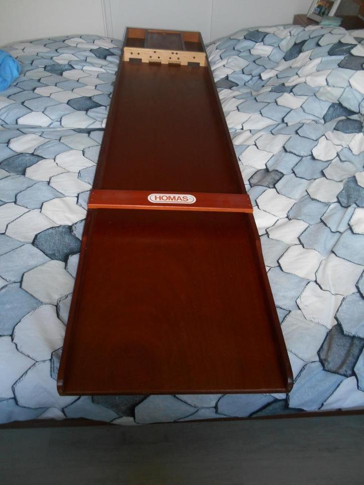 sjoelbak , Homas S40 wedstrijdformaat, Hobby en Vrije tijd, Gezelschapsspellen | Bordspellen, Zo goed als nieuw, Ophalen