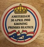 Koningshuis  kroning prinses Beatrix 1980 amstel bier nieuw, Verzamelen, Biermerken, Nieuw, Ophalen of Verzenden, Amstel