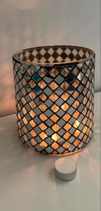 Mozaïek vaas of windlicht, Minder dan 25 cm, Overige materialen, Ophalen of Verzenden, Zo goed als nieuw