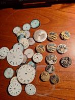 Lot partij 12 uurwerkjes + 29 wijzerplaten, Sieraden, Tassen en Uiterlijk, Horloges | Antiek, Ophalen, Staal, Overige merken, 1960 of later