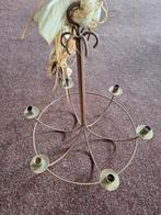 Vintage Metalen Kroonluchter Kandelaar, Ophalen, Gebruikt, Metaal, Vintage