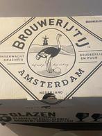 Brouwerij t Ij bierglazen wit logo, Ophalen of Verzenden, Nieuw, Glas of Glazen, Overige merken