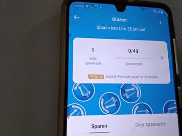 AH glaszegels 1 volle spaarkaart beschikbaar voor biedingen