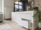TV-meubel 160cm | modern wit | veel opbergruimte, Ophalen, Gebruikt, 150 tot 200 cm, Minder dan 100 cm