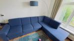 Blauwe Bank, Huis en Inrichting, Banken | Bankstellen, Ophalen, Gebruikt, Minder dan 75 cm, Hoekbank