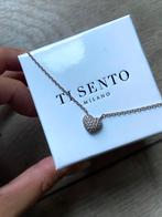 Ti Sento Milano hartje ketting, Sieraden, Tassen en Uiterlijk, Kettingen, Ophalen of Verzenden, Zo goed als nieuw, Zilver